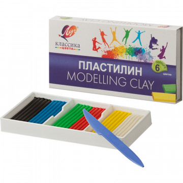 Пластилин 6цв